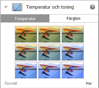 Temperatur och toning