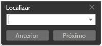 Clique com o botão direito do mouse no documento e escolha Localizar