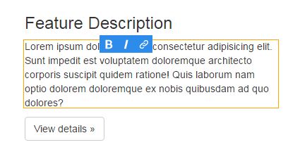 Inspetor de propriedades rápido para formatação de texto
