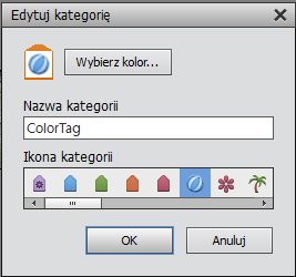 Edytuj kategorię słów kluczowych