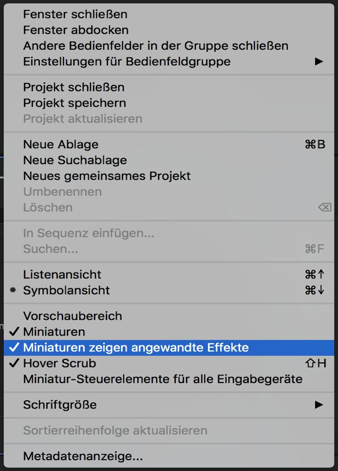 Effekte in Miniaturen
