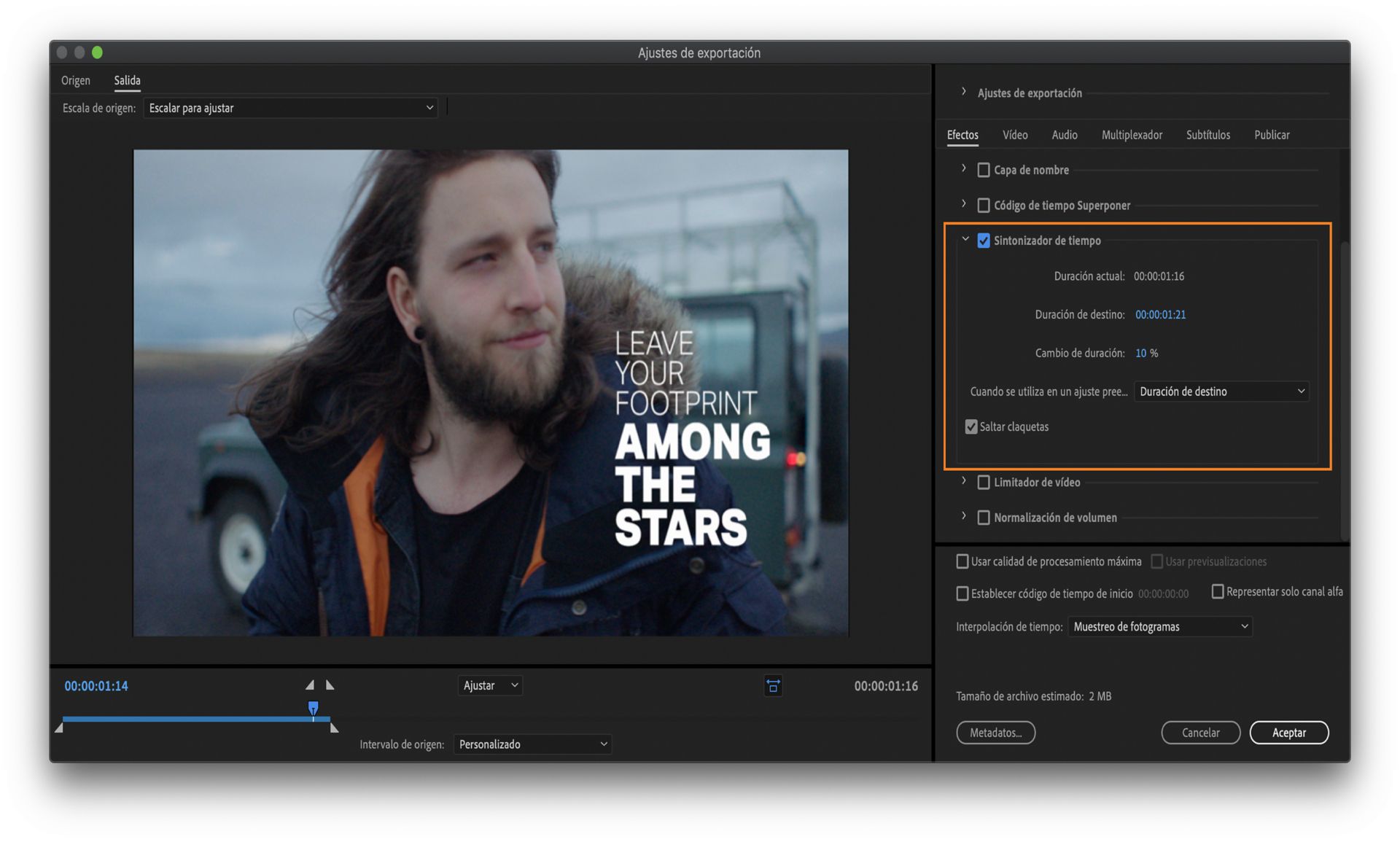 Sintonizador de tiempo
