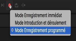 Modes d’enregistrement
