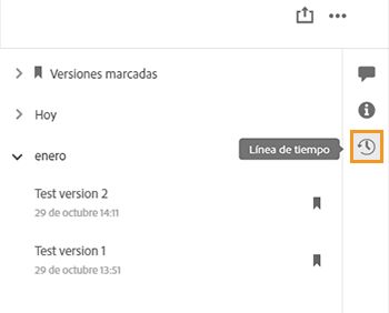 Ver versiones anteriores de sus archivos