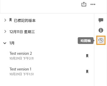 檢視檔案的早期版本