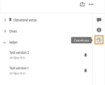 Zobrazení dřívějších verzí souborů