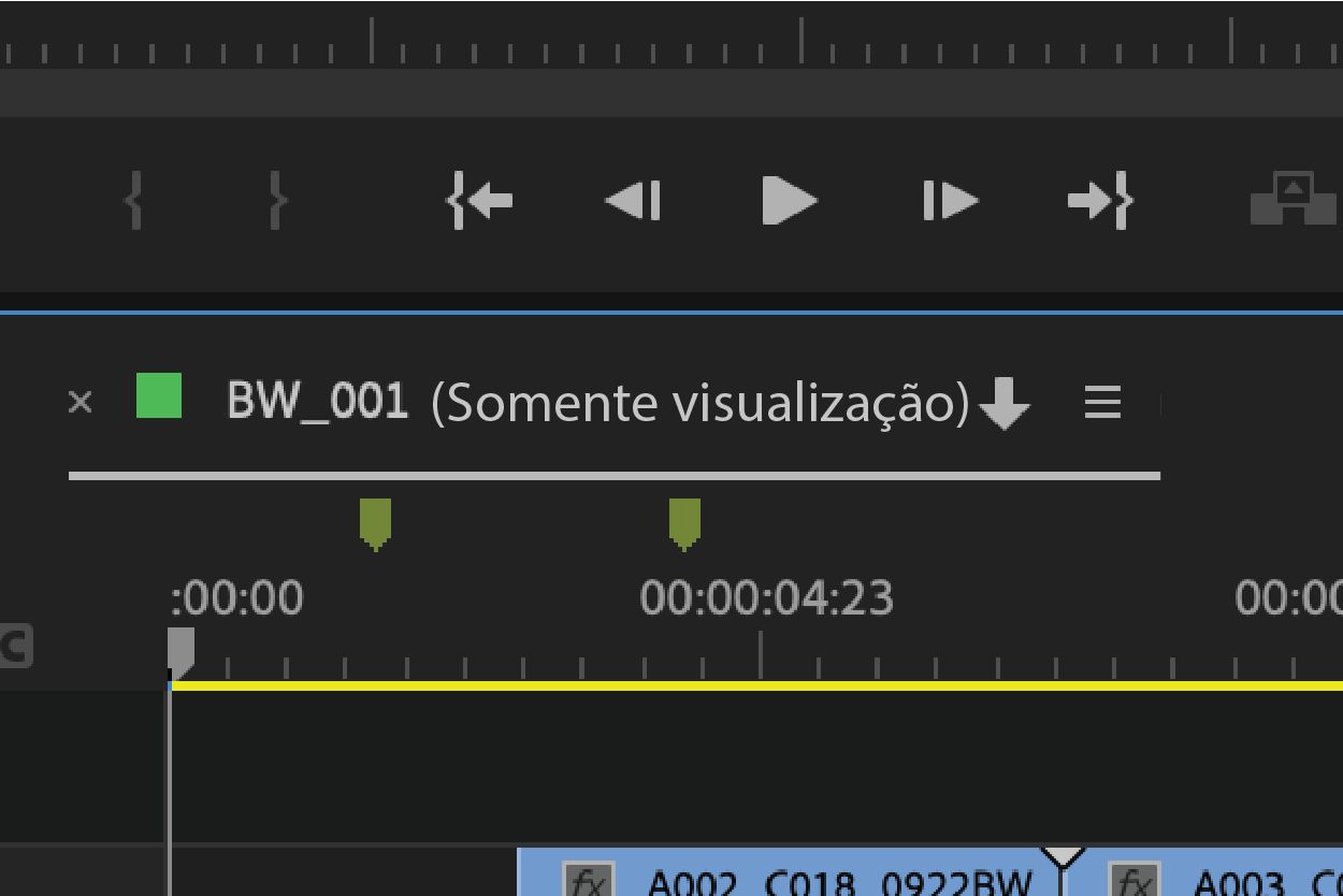 O ícone Exibir status do arquivo mostra uma seta branca apontando para baixo.