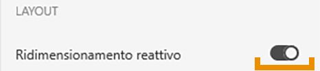 Attiva il ridimensionamento reattivo, seleziona Manuale e visualizza i vincoli