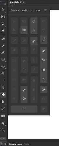 Paleta da barra de ferramentas