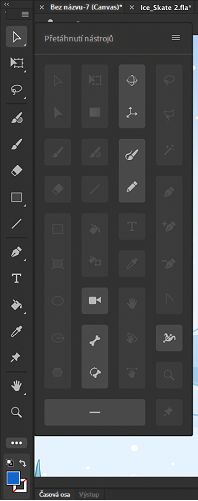 Paleta panelu nástrojů