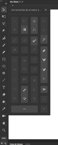 Paleta de la barra de herramientas