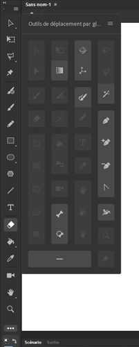 Palette de barres d'outils