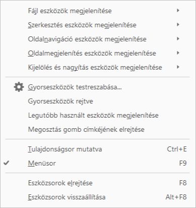Válassza ki a megjelenítendő eszközöket