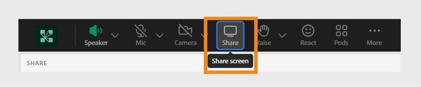 Share screen