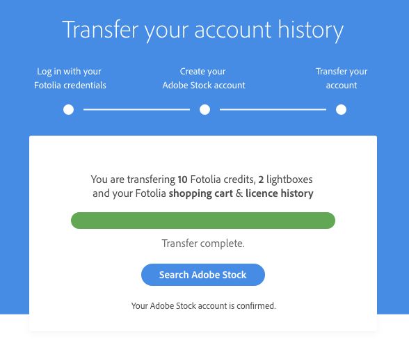 Trasferimento del tuo account