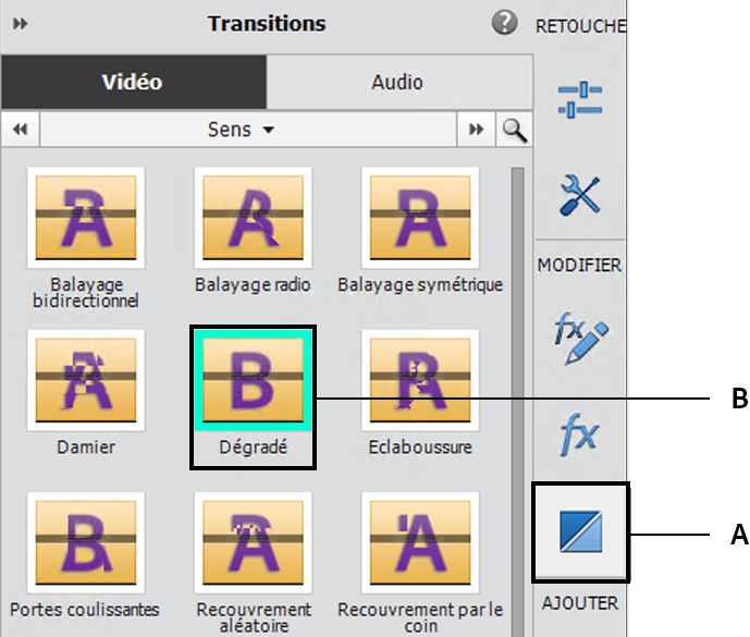 Transition Dégradé