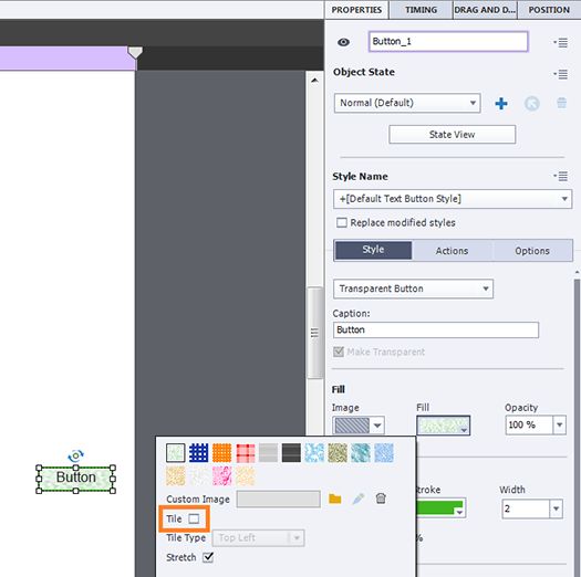 Solução alternativa para o botão transparente com um problema de preenchimento de imagem em projetos responsivos