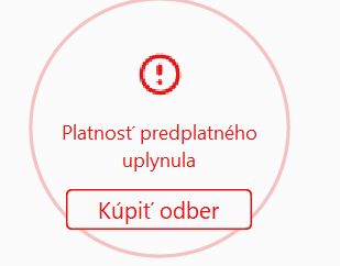 Chyba – platnosť skúšobnej verzie uplynula