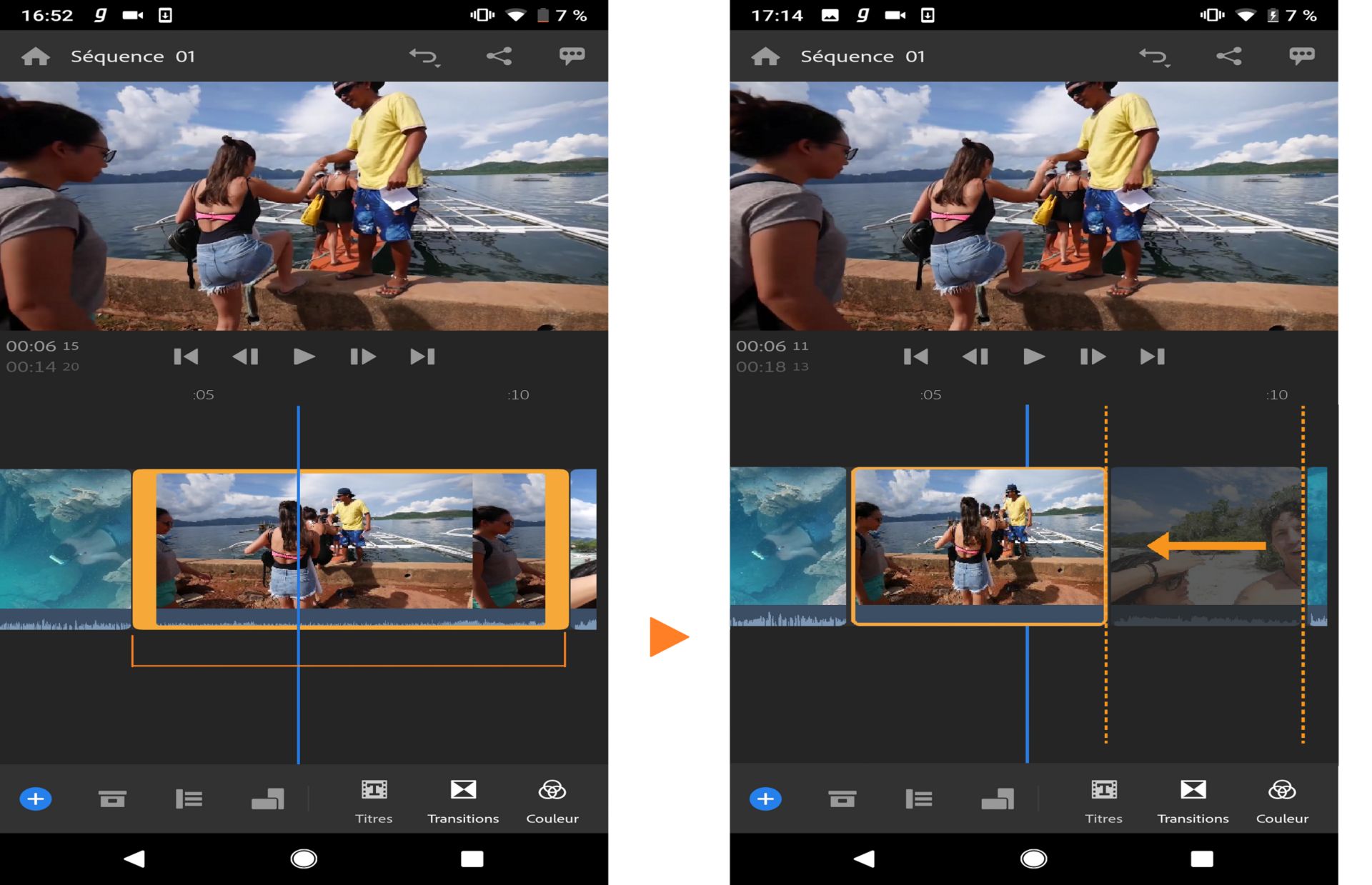 Raccord d’éléments