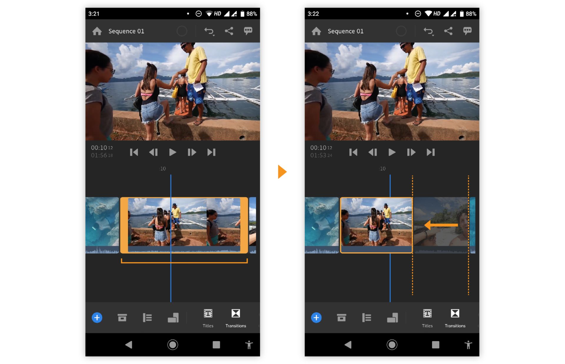 Обрезка клипов