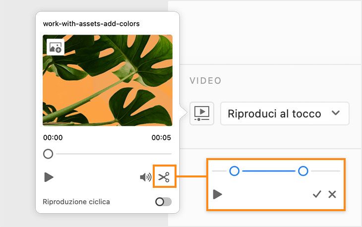 Taglia il video