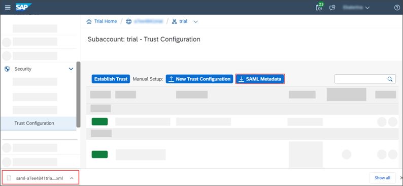 configuración-confianza-saml-metadatos