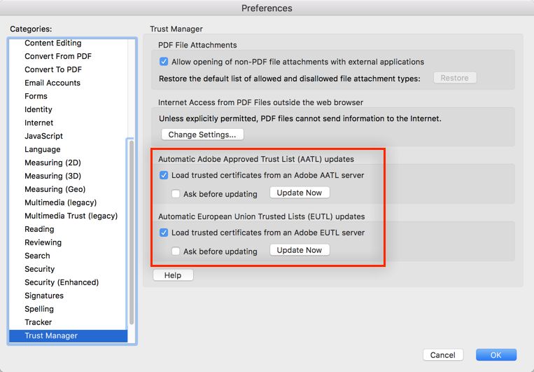 Actualizați AATL sau EUTL