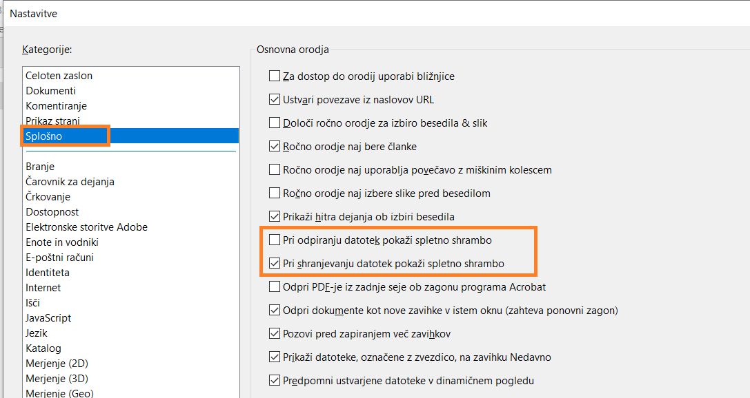 Izklopi možnost internetne shrambe
