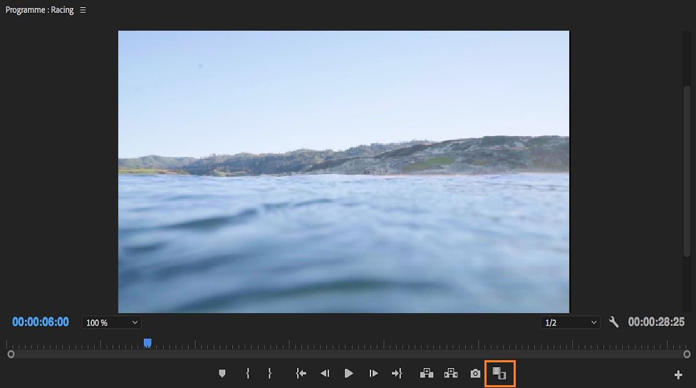 Icône Vue de comparaison du Moniteur du programme