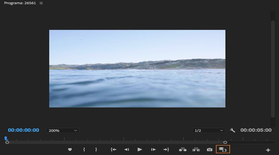 Ícone da Exibição de comparação no Monitor de programas