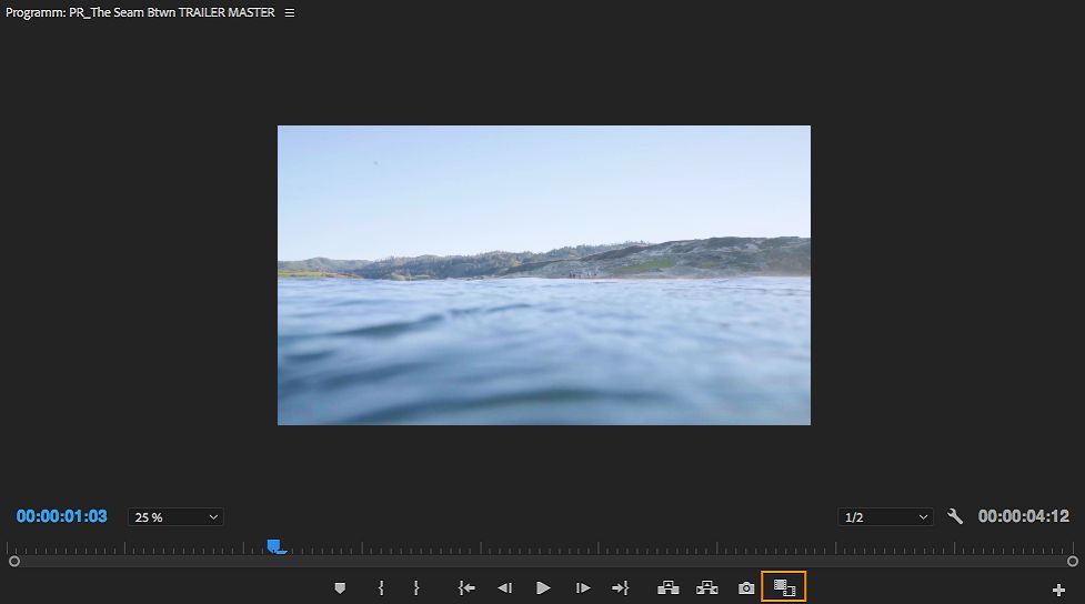 Vergleichsansichtssymbol im Programmmonitor