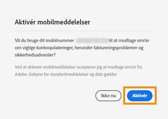 Vælg Aktivér