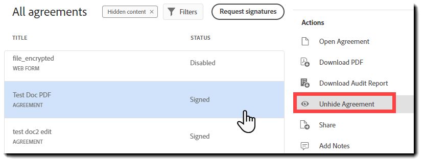 Reexibir contrato