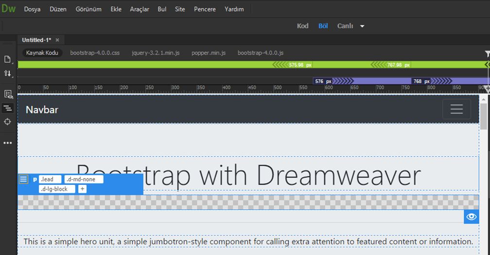 Gizli Bootstrap öğelerini yönetme