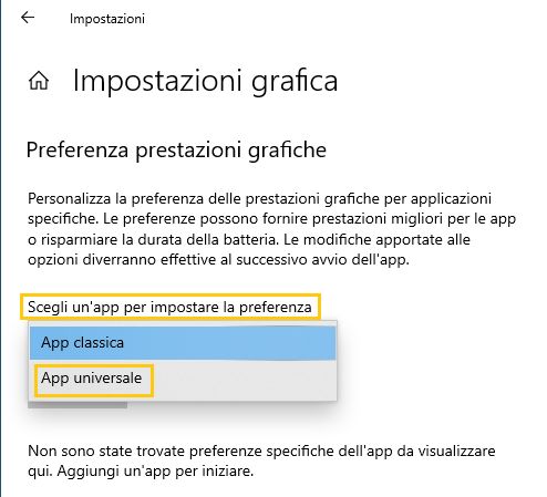 App universale