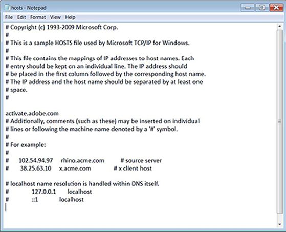 File host di esempio