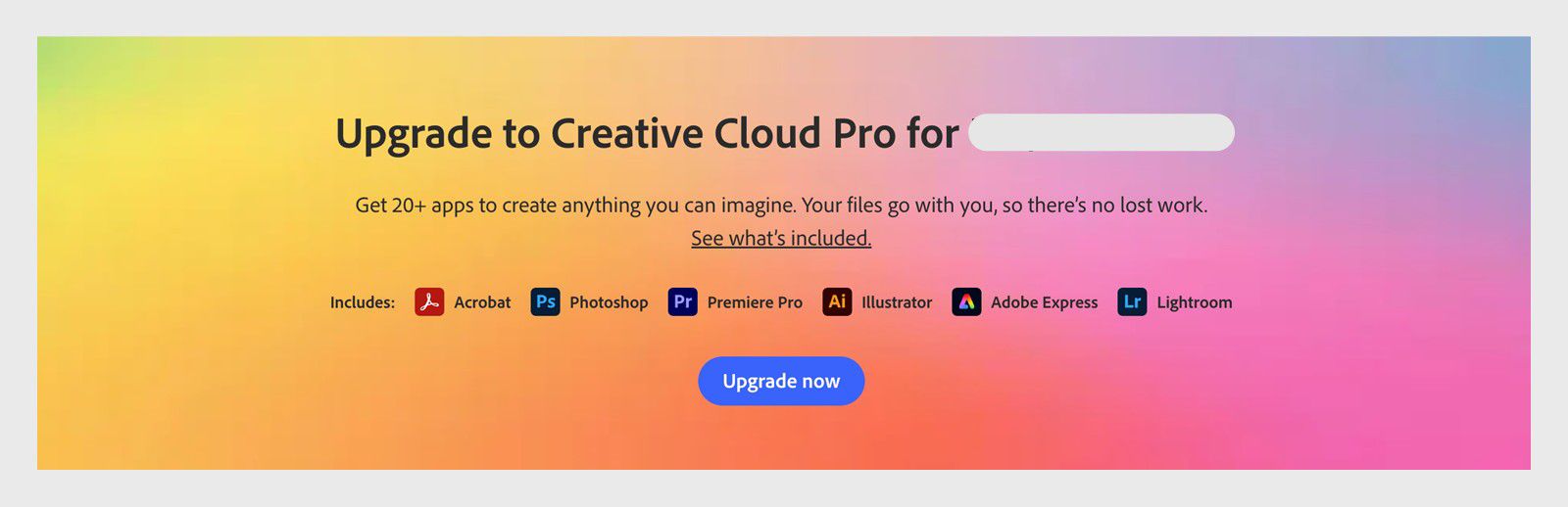 Upgrade your plan option