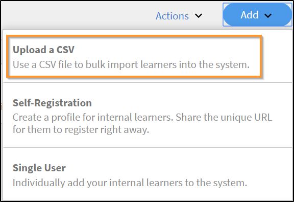 上传 CSV