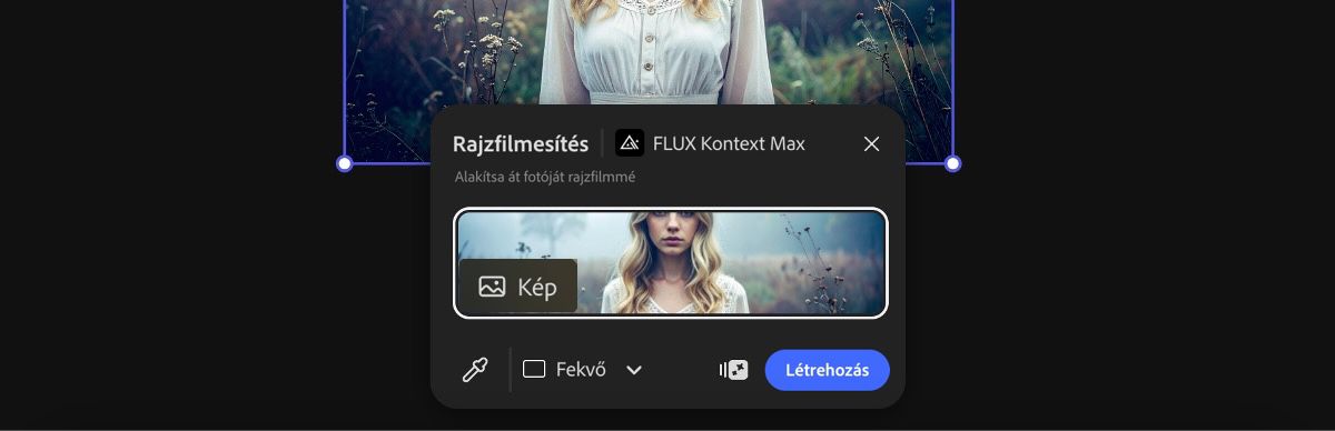 Válasszon ki egy képet a vászonról a Cartoonify by FLUX Kontext Max készlet alkalmazásához.