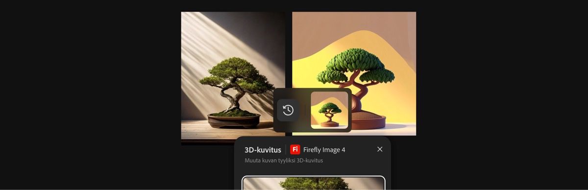 Generoitu kuva, jossa on käytetty Firefly Image 4:n 3D-kuvitus-esimääritystä.