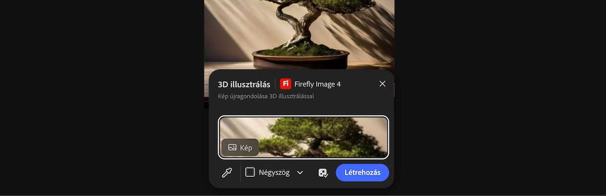 Válasszon ki egy képet a vászonról a 3D Illustration by Firefly Image 4 készlet alkalmazásához.