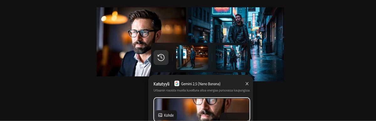Generoitu kuva, jossa on käytetty Gemini 2.5 Flash Imagen Katutyyli-esimääritystä.