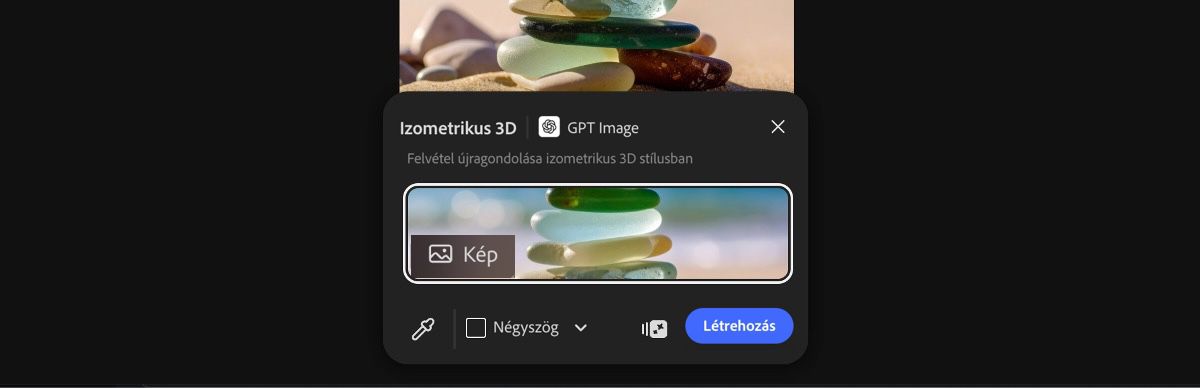 Válasszon ki egy képet a vászonról az Isometric 3D by GPT Image készlet alkalmazásához.