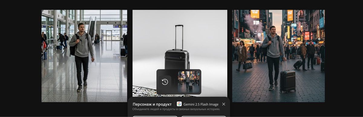 Изображение, созданное с использованием стиля «Персонаж и продукт с помощью Gemini 2.5 Flash Image».