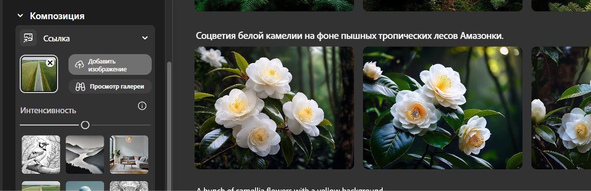 В разделе «Ссылка» с помощью параметра «Композиция» добавлено контрольное изображение, а с помощью ползунка «Интенсивность» скорректирована интенсивность контура в создаваемых вариантах и степень их соответствия глубине.