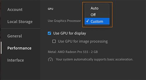 Użyj procesora graficznego