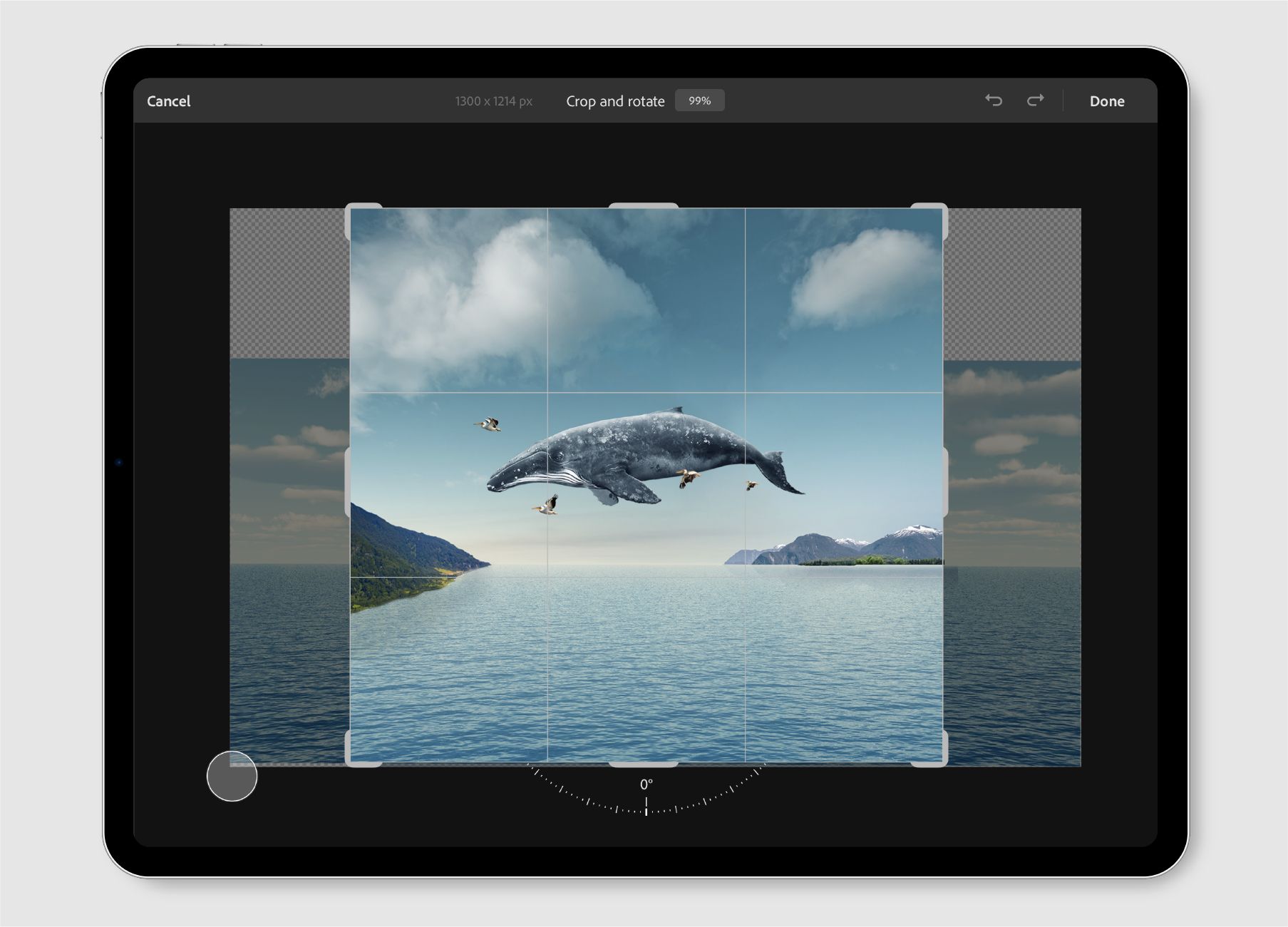 Обрезка и поворот фотографий в Photoshop для мобильных устройств