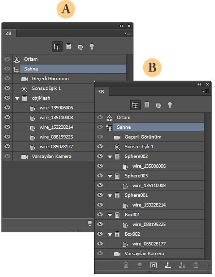 Photoshop İçe aktarılan OBJ