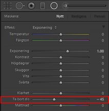 Lightroom: Ta bort dis som lokal justering
