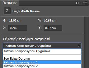 Photoshop Akıllı Nesnelerde katman kompozisyonları